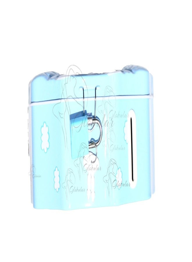 Globular 2 in 1 Piggy Bank and Alarm Clock Babies T-Shirt Money Bank for Kids with Lock and Key Coin Bank Money Box Safe Piggy Bank with Lock, Savings Bank for Kids, Made of Tin Metal - Image 3